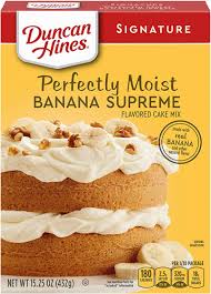 Maybe you would like to learn more about one of these? Duncan Hines Banana Supreme Cake Mix