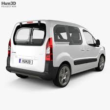 3d Model Of Peugeot Partner Tepee 2011 Peugeot 3d Model Tepee
