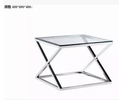 Stainless Steel Tea Table Tempered Glass Tea Table 1 Stainless Steel Furniture Steel Furniture Furniture Styles