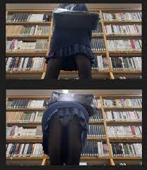 図書館盗撮】黒タイツセーラー服のパンチラ隠し撮り - librarian