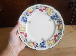 Salad Plate Melina By Villeroy Boch Side Plate 8 25 Inch Small Dessert China Fruit Border Scalloped Edge Vintage Kitchen G Small Desserts Plates Salad Plates