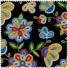 Native american tall white boots with beaded flowers native american tall white boots with beaded flowers photo. Beaded Native Flowers Black Fabric 449