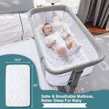 TCBunny 2-in-1 Baby Bedside Bassinet, Adjustable Bassinet Sleeper Portable  Crib Bed for Babies, Girls, Boys, Infant, Newborn - Walmart.com
