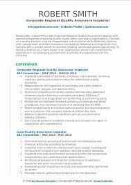 Check spelling or type a new query. Quality Assurance Inspector Resume Samples Qwikresume