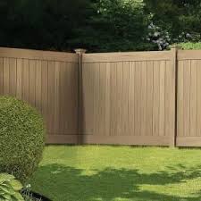 Veranda Linden 6 Ft H X 8 Ft W Cypress Vinyl Privacy Fence Panel Kit 73014524 The Home Depot Privacy Fence Panels Fence Landscaping Backyard Fence Decor