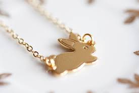 easter bunny rabbit necklace gold filled chain tiny little bunny necklace gold plated bunny pendant rabbit jewel rabbit jewelry rabbit necklaces bunny necklace