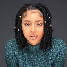 These 45 hairstyles will have you looking amazing all year! Bob Box Braids Jumbo Novocom Top