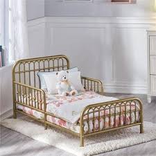 Monarch Hill Ivy Metal Toddler Bed Gold Little Seeds Toddler Bed Frame Diy Toddler Bed Toddler Bed Girl
