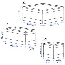 A storage box or basket for everything. Skubb Box 6er Set Weiss Ikea Deutschland