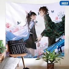 Check spelling or type a new query. Shiyao Anime Demon Slayer 3d Background Wall Cloth Tapestry Wall Hanging Hippie Tablecloth Beach Mat Thin Blanket Yoga Shawl Mat Home Decorations Party Supplies Walmart Com Walmart Com