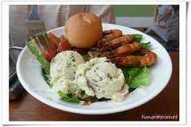 大口吃草 內湖吃草沙拉餐廳 卯花飛天似淡雪 痞客邦 food shrimp meat
