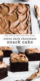 Extra Dark Chocolate Snack Cake Browned Butter Blondie Recipe Snack Cake Recipe Chocolate Snack Cake Espresso Cake Recipe