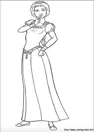 Princess Fiona From Shrek Coloring Page Princess Coloring Pages Princess Fiona Shrek