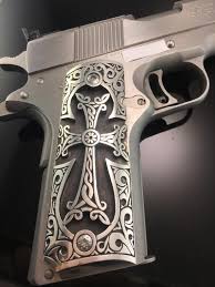 Black And Gold 1911 Grips Pin On Guns And Metal