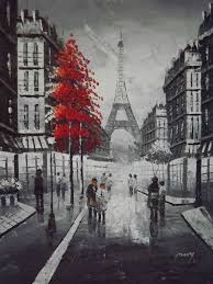 Black And White Oil Painting Electronics Cars Fashion Collectibles Coupons And More Ebay Painting Red Painting Large Oil Painting