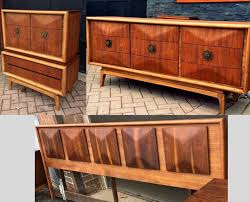 Check spelling or type a new query. Refinished Sculptural Mid Century Modern Walnut Bedroom Suite Vladimir Kagan Style Dresser Tallboy 2 Nightstands Headboard For Queen Bed Mid Century Modern Toronto