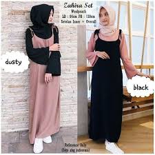 Dalam foto itu, zaskia gotik dan sirajuddin mahmud tampak saling memandang sembari memegang cincin pernikahan mereka. Original Muslim Gamis Wanita Setelan Zahira 2 In 1 Setelan Baju Kekinian Terbaru Shopee Indonesia