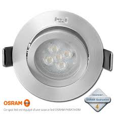 About 0% of these are spotlights, 0% are led track lights. Spot Led Encastrable Gu10 Dimmable Avec Led Osram Acier 4 6w Rendu 50w 36 4000k