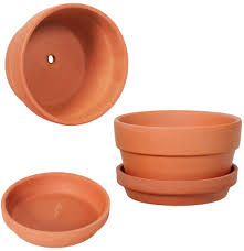 Check out our terra cotta bowl selection for the very best in unique or custom, handmade pieces from our home & living shops. Amazon Com 6 Pack 5 Inch Terracotta Shallow Succulent Pot With Saucer For Succulent Cactus Plant Pots With Drainage Hole For Plants Garden Windowsill Indoor Outdoor Wedding Favors Gifts 5 Inches Garden