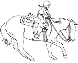 Disegno di bambina che cavalca un disegno per i bambini appassionati di animali e cavalli: Disegno Di Bambina Che Cavalca Cose Per Crescere