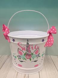Personalized easter baskets are a charming and adorable way to show our affection for the beloved ones in our lives. Personalized Easter Basket These 40 Unicorn Baskets Will Make You Forget All About The Easter Bunny Popsugar Family Photo 40