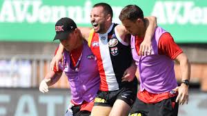 St kilda skipper jarryn geary hopes to be running in approximately six weeks after breaking his left leg at a training session with the afl club. Afl Jarryn Geary Hospitalised After Suspected Broken Leg In St Kilda Loss To Port Adelaide