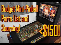 budget mini pinball parts sourcing