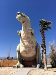 Andy samberg, cristin milioti, j.k. T Rex Dinosaur Statue Near Palm Springs California Naturetime
