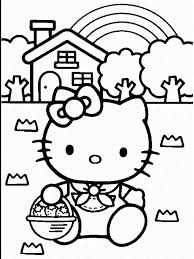 Free hello kitty coloring pages for you to color online, or print out and use crayons, markers, and paints. Happy Birthday Hello Kitty Coloring Pages Free Reference Images Coloring Home