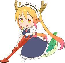 Miss Kobayashi S Dragon Maid Tooru Sticker Sticker By Rosalyneres Miss Kobayashi S Dragon Maid Kobayashi San Chi No Maid Dragon Anime Chibi