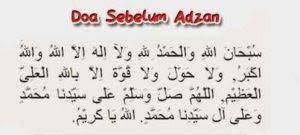 Doa Sebelum Adzan