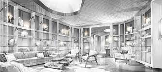 Interior Design Firm Specializing In Luxury Hospitality Food Beverage And Residential Spa Interior Perspective Interior Design Sketches Perspective Painting