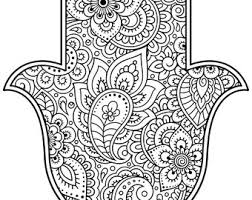 There are tons of great resources for free printable color pages online. Hamsa Coloring Pages Etsy