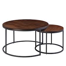 Tables Basses Marias Lot De 2 In 2020 Couchtisch Rund Holz Beistelltische Und Beistelltische Wohnzimmer