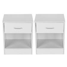 Maybe you would like to learn more about one of these? Free Shipping Buy Set Of 2 White Nightstand 2 Layer Bedside End Table Bedroom Organizer Furniture At Diy Nightstand Bedroom End Tables Shabby Chic Nightstand