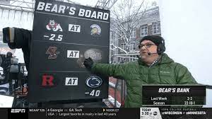 Chris Fallica Bear S Bank Week 14 2019 Picks On Espn College Gameday Saturdayselections Evenyourodds