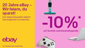 Shop for your next vehicle, or start selling in a marketplace with 171 million buyers. 10 Prozent Auf Elektronik Artikel Noch Mehr Top Deals Zum 20 Geburtstag Von Ebay Deutschland Onlinemarktplatz De