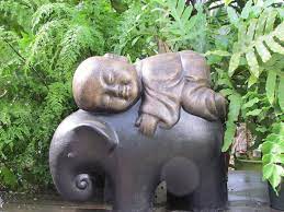 Buddha Elephant Sturtz And Copeland Garden Sculpture Buddha Garden Buddha Elephant Baby Buddha