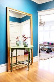 Handcarved wood wall hanging mirror frame with shelf, moroccan home decor. 18 Entryway Mirror Ideas That Are Absolutely Captivating