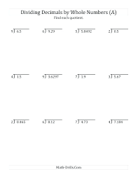 Multiply decimals in decimals section. Decimals Worksheets For Grade 6 Sumnermuseumdc Org