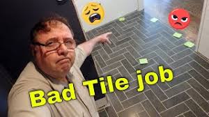 And obviously he's using spacers so i don't know what the deal. Bad Tile Job Only 3 Days Old And It Has To Come Out Youtube