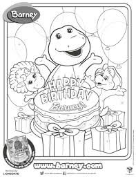 Country living editors select each product featured. Happy Birthday Barney Printable Coloring Page Mama Likes This