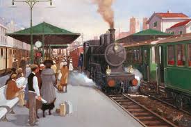 Old Train Station Ii Art Print By Carel Van Rooijen Icanvas In 2021 Old Train Station Old Train Train Station