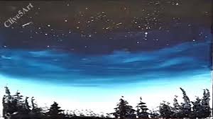 Easy Night Sky Acrylic Painting For Beginners Night Sky Painting Sky Painting Night Painting Notice that the cloud is flatter on the bottom and fluffier on top. easy night sky acrylic painting for