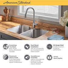 Delancey is ideal for both everyday use and entertaining. Tulsa 33x22 Kitchen Sink Kit American Standard