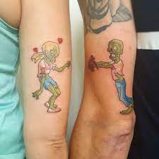 Zombie Tattoo For Couples Matching Couple Tattoos Couple Tattoos Tattoos