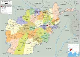 Afghanistan is bordered by pakistan to the east and south; Afghanistan Map Political Worldometer