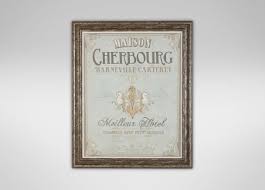 Vintage Hotel I French Countryside Art Vintage Hotels Countryside Art Framed Artwork