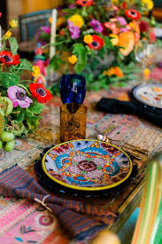 Alebrije Mexican Folk Art Inspired Baby Shower Kara S Party Ideas Dinner Party Table Settings Dinner Party Table Mexican Table Setting