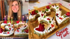 Cream Tart Recipe La Torta Piu Famosa Del Web Trendy Number Cake Happy Birthday To Me Youtube Ricette Di Crostata Torte Ricette